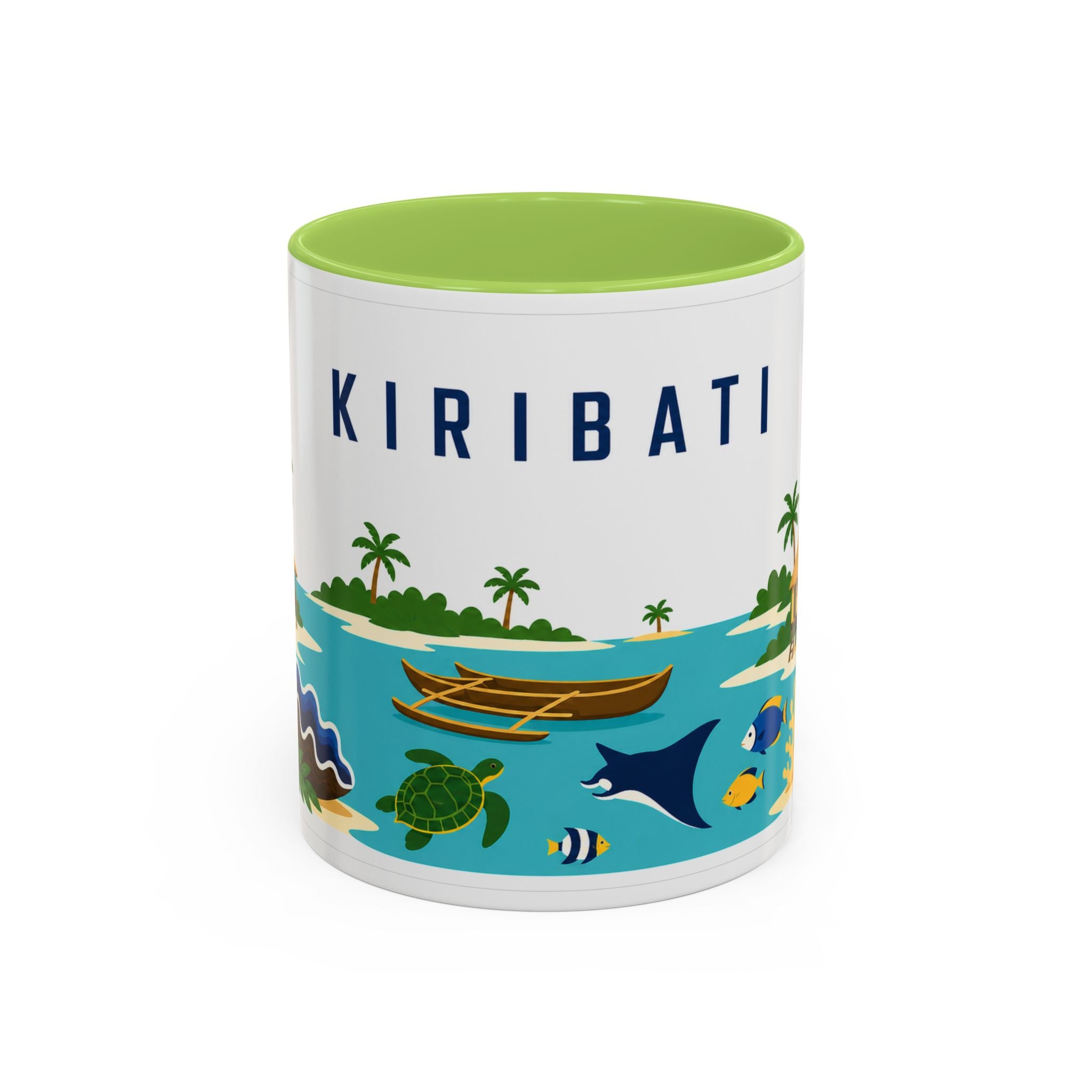 Kiribati Coffee Mug | Travel Souvenir Accent Mug | Country Gift Ceramic Cup 11oz 15oz
