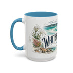 Whitehaven Beach Mug, Australia Travel Souvenir, Bucket List Gift, Accent Ceramic Coffee Mug 11oz 15oz