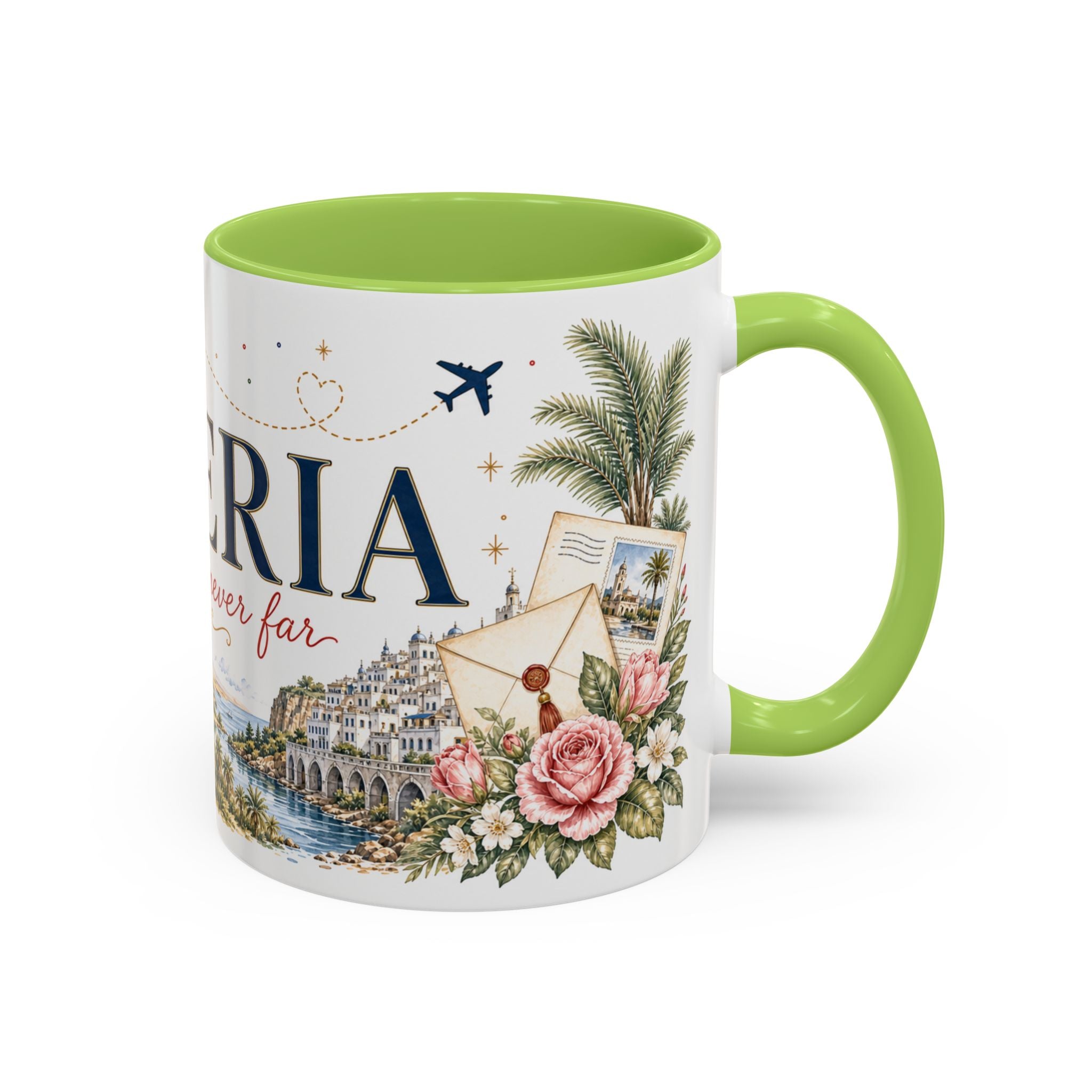 Algeria Home Country Mug | Moving Away Gift | Long Distance Friendship | 11 oz 15 oz Accent Mug