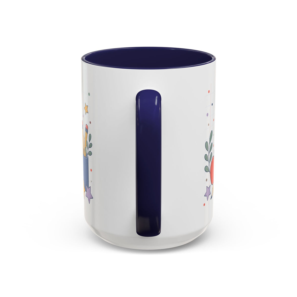 Personalized Teacher Mug | Custom Name Notebook Coffee Cup | Back to School Gift 11oz 15oz