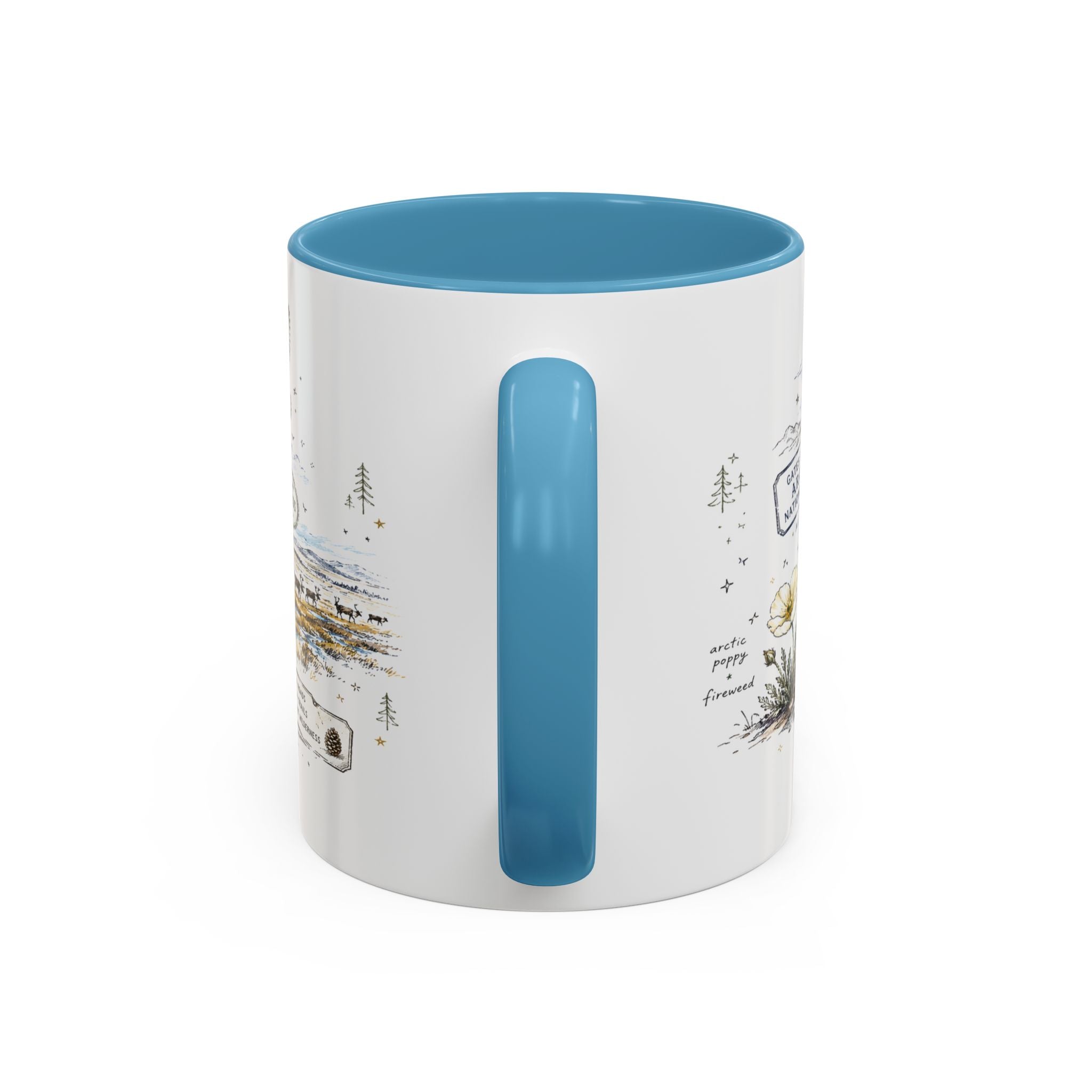 Gates of the Arctic National Park Coffee Mug | Alaska Arctic Wilderness Gift | Accent Color Ceramic 11oz 15oz