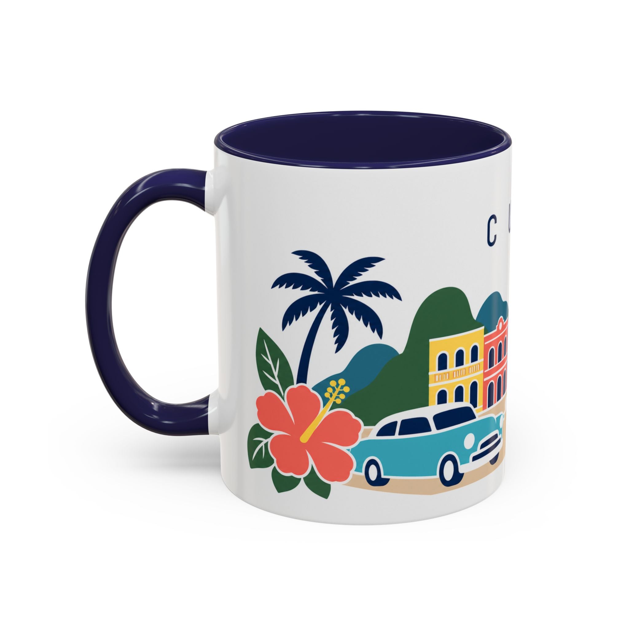 Cuba-Inspired Coffee Mug | US Produced & Fulfilled | Travel Souvenir Accent Mug | Ceramic Cup 11oz 15oz