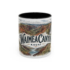 Waimea Canyon Mug, Kauai Travel Souvenir, Bucket List Gift, Accent Ceramic Coffee Mug 11oz 15oz