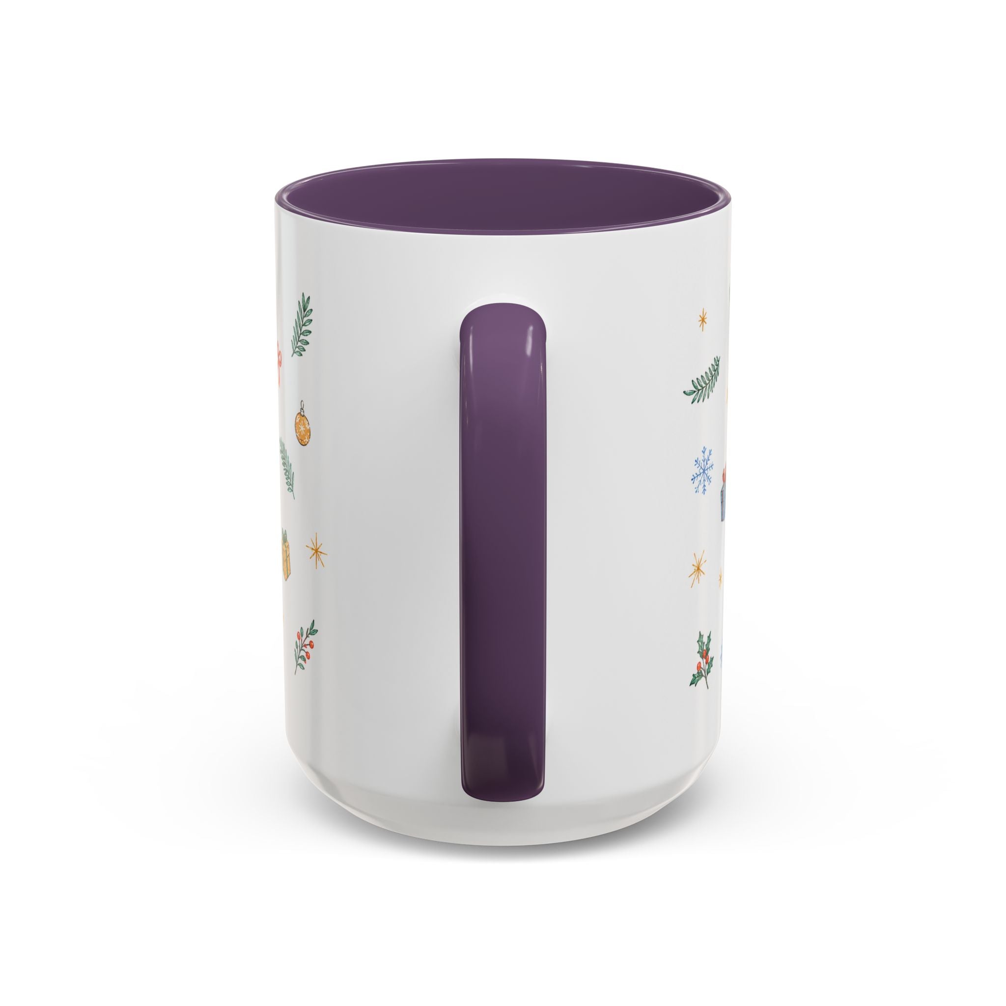 Angkor Christmas Mug | Watercolor Travel Souvenir | Holiday Gift | Accent Ceramic Coffee Cup 11oz 15oz