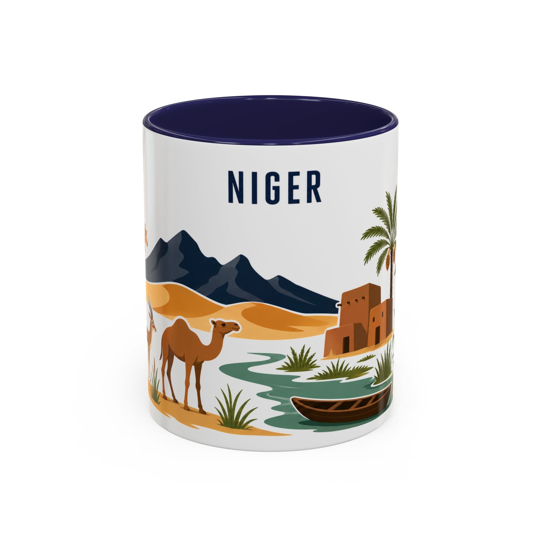 Niger Coffee Mug | Travel Souvenir Accent Mug | Country Gift Ceramic Cup 11oz 15oz