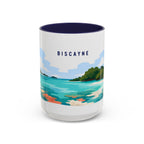 Biscayne National Park Coffee Mug | Solid Color Block Park Souvenir | 11oz 15oz Accent Mug
