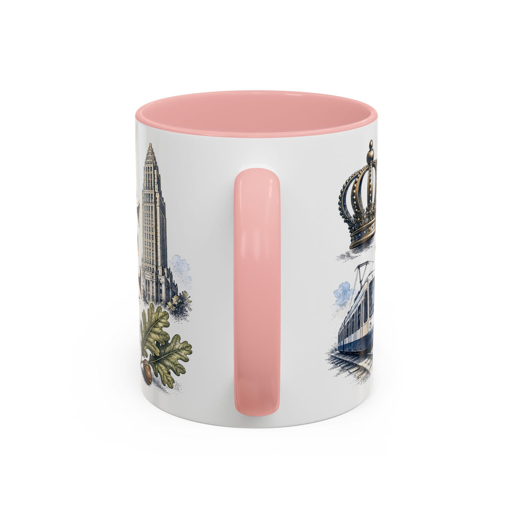 Charlotte Coffee Mug | United States Travel Souvenir | Vintage Illustrated City Gift | 11 oz 15 oz Accent Mug