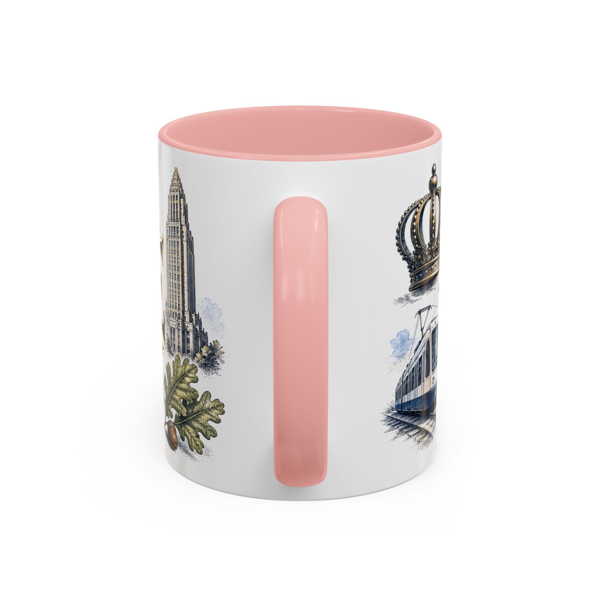 Charlotte Coffee Mug | United States Travel Souvenir | Vintage Illustrated City Gift | 11 oz 15 oz Accent Mug