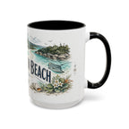 Whitehaven Beach Mug, Australia Travel Souvenir, Bucket List Gift, Accent Ceramic Coffee Mug 11oz 15oz