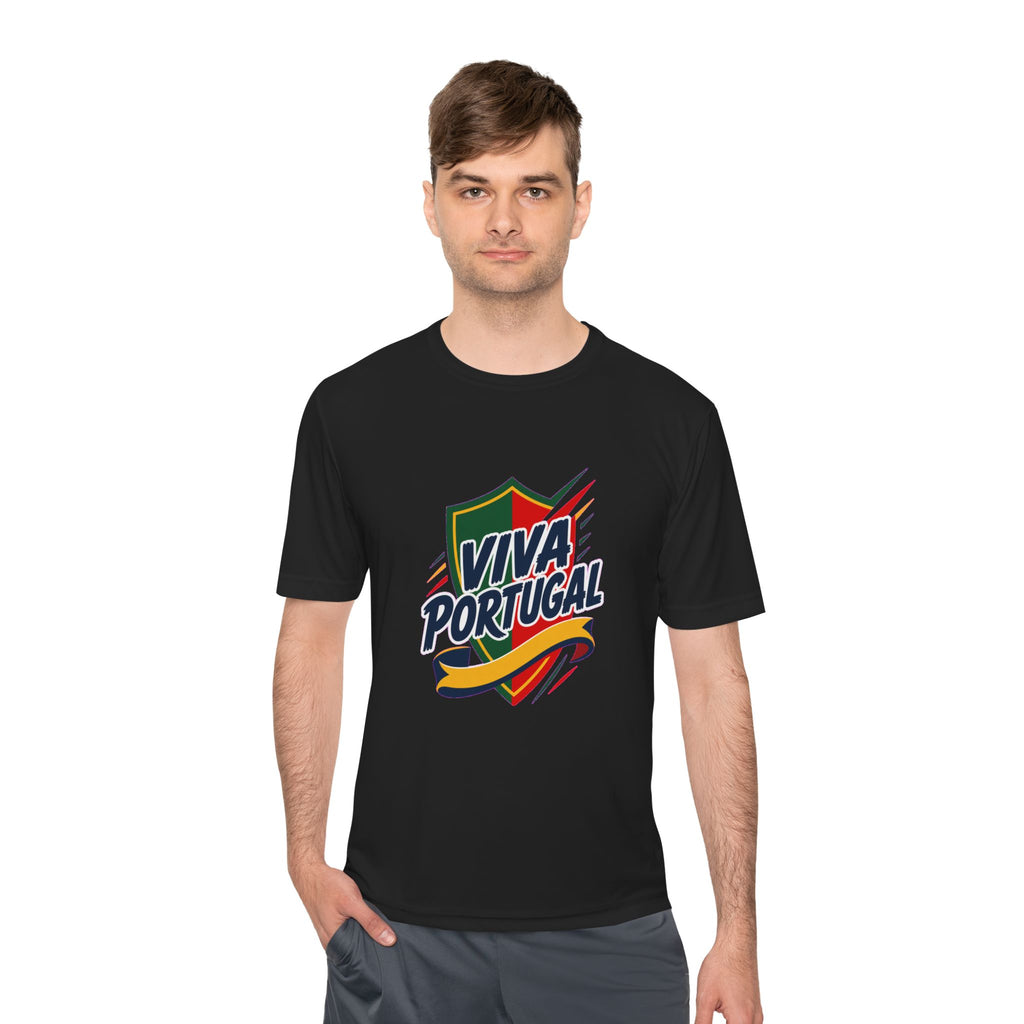 Portugal Soccer T Shirt, Viva Portugal Tee, World Football Fan Shirt, Moisture Wicking Sport Tee