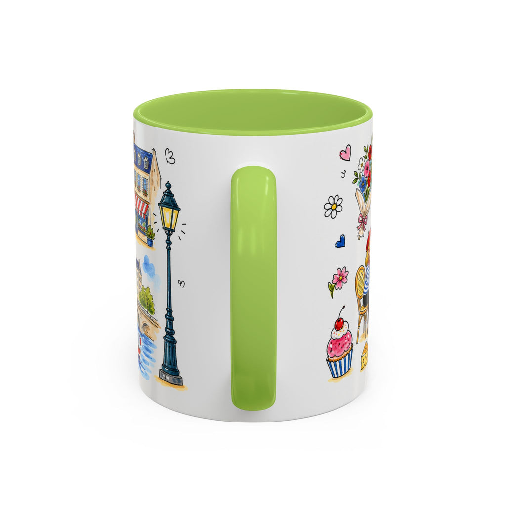 Paris Travel Mug | European City Souvenir Accent Coffee Mug | 11oz 15oz Ceramic Cup