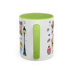 Paris Travel Mug | European City Souvenir Accent Coffee Mug | 11oz 15oz Ceramic Cup
