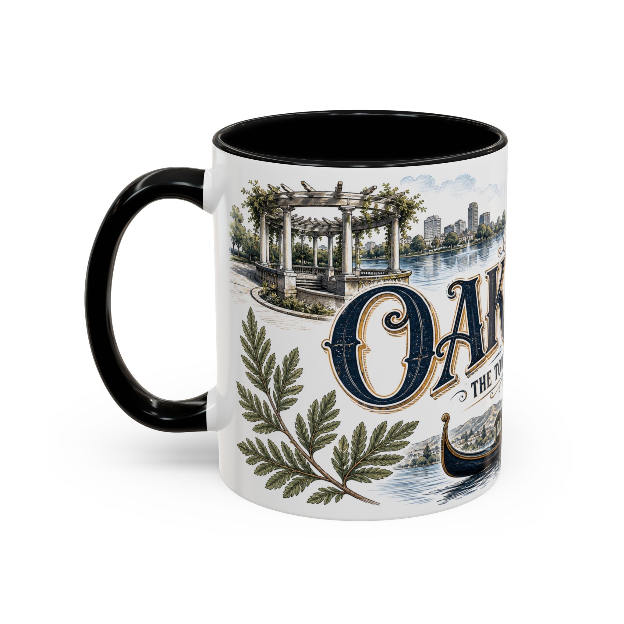 Oakland Coffee Mug | United States Travel Souvenir | Vintage Illustrated City Gift | 11 oz 15 oz Accent Mug