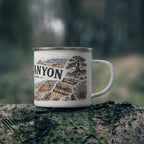 Grand Canyon National Park Vintage Enamel Camping Mug | 12oz National Park Hiking Gift