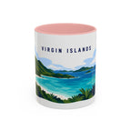 Virgin Islands National Park Coffee Mug | Solid Color Block Park Souvenir | 11oz 15oz Accent Mug