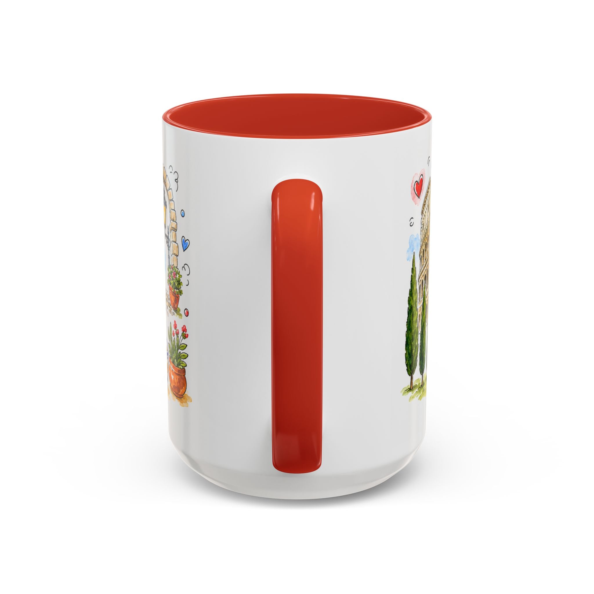 Rome Travel Mug | European City Souvenir Accent Coffee Mug | 11oz 15oz Ceramic Cup