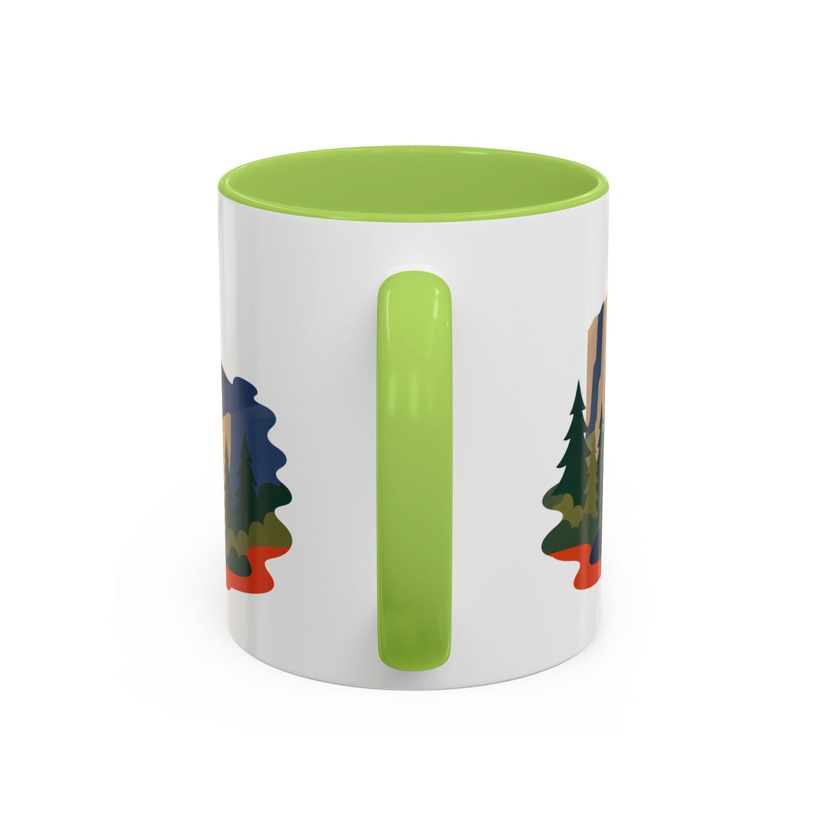 Yosemite Coffee Mug | Travel Destination Souvenir Gift | Accent Color Ceramic 11oz 15oz