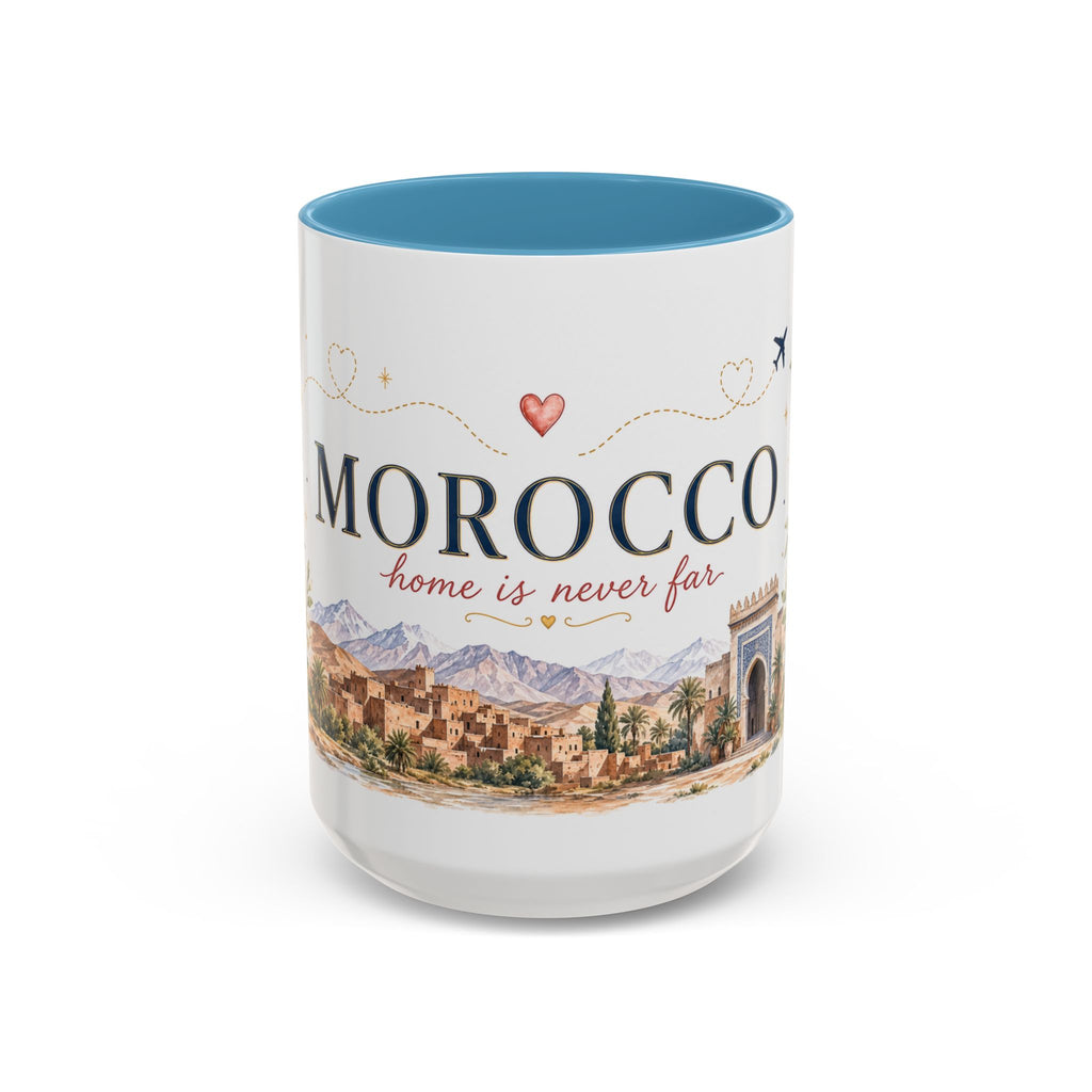 Morocco Home Country Mug | Moving Away Gift | Long Distance Friendship | 11 oz 15 oz Accent Mug