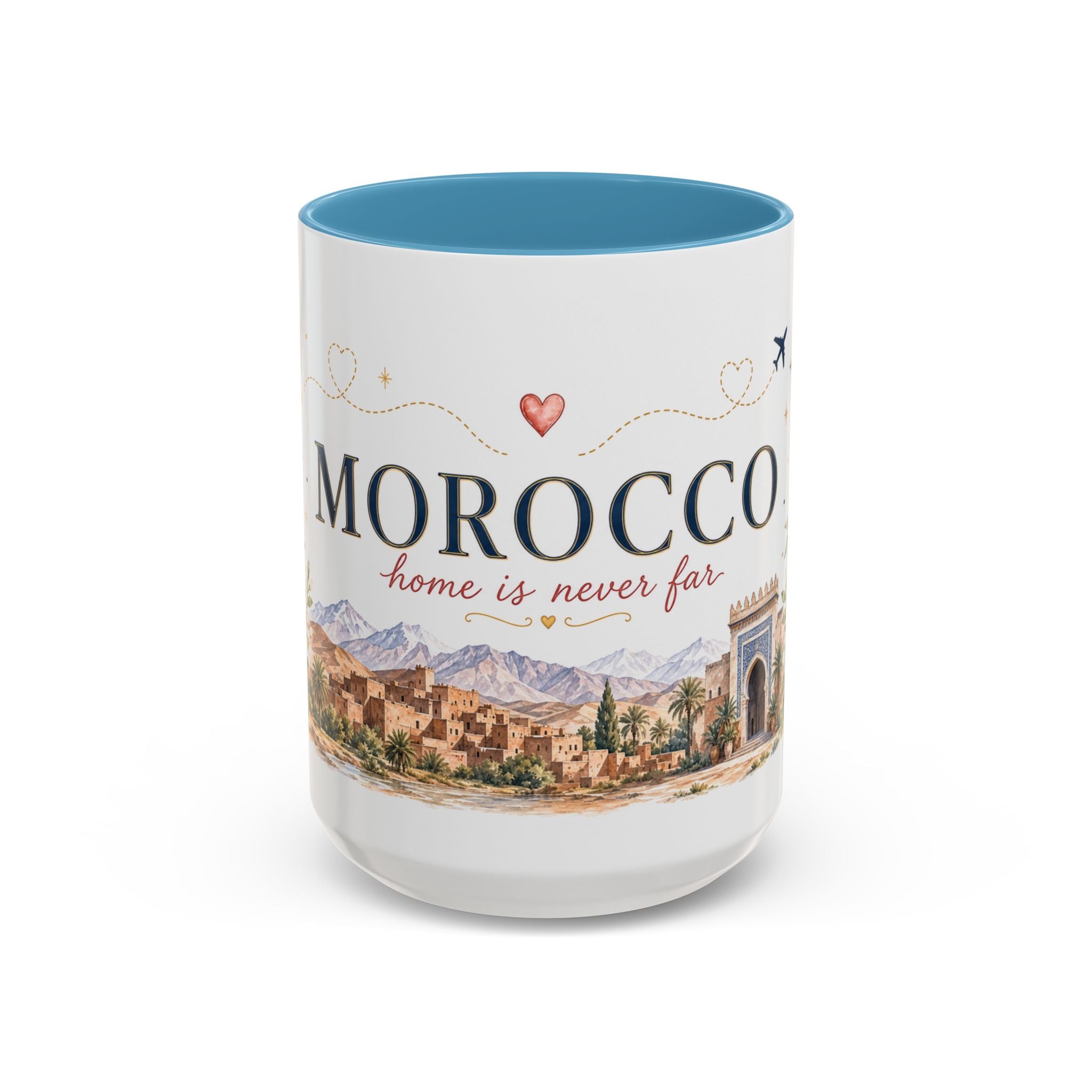 Morocco Home Country Mug | Moving Away Gift | Long Distance Friendship | 11 oz 15 oz Accent Mug