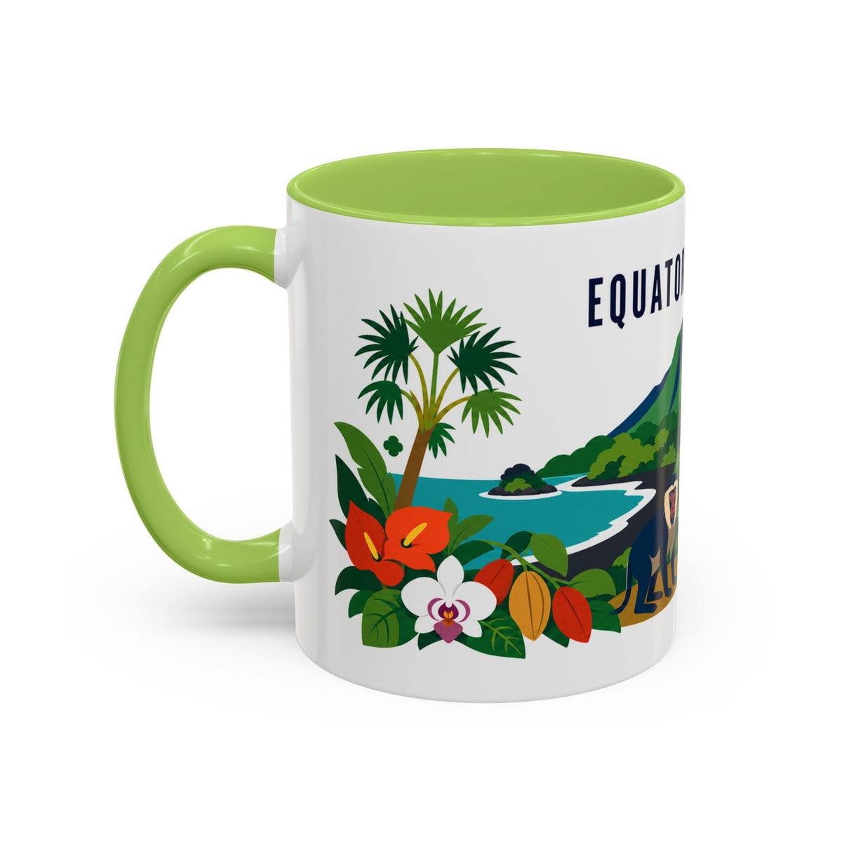Equatorial Guinea Coffee Mug | Travel Souvenir Accent Mug | Country Gift Ceramic Cup 11oz 15oz