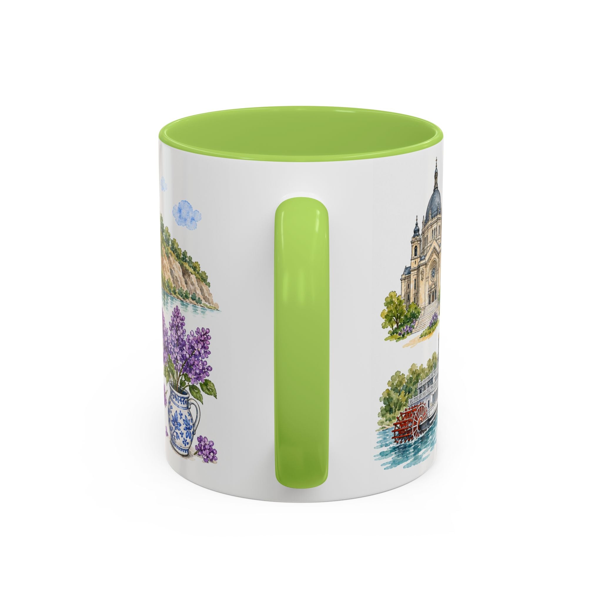 St. Paul Illustrated Travel Mug | City Souvenir Accent Coffee Mug | 11oz 15oz Ceramic Cup
