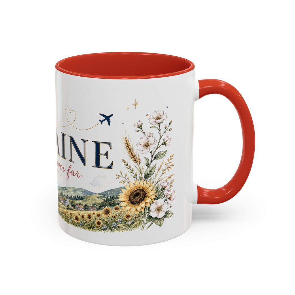 Ukraine Home Country Mug | Moving Away Gift | Long Distance Friendship | 11 oz 15 oz Accent Mug