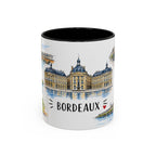 Bordeaux Illustrated Travel Mug | City Souvenir Accent Coffee Mug | 11oz 15oz Ceramic Cup