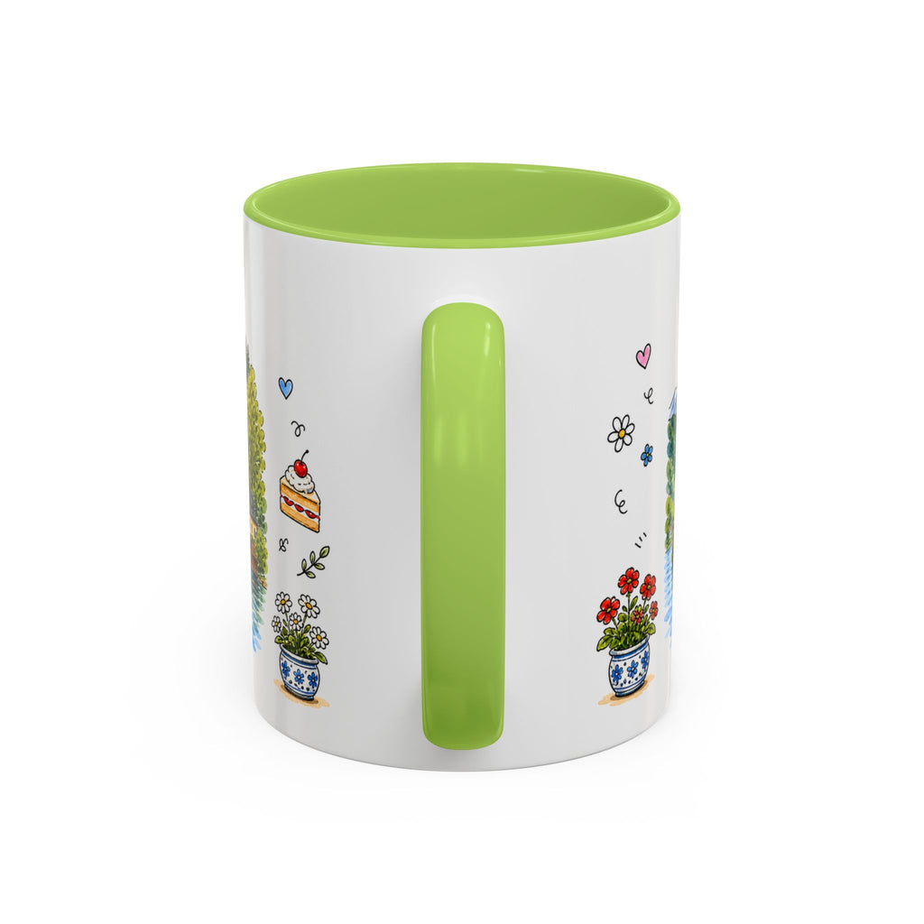 Bled Illustrated Travel Mug | Slovenia Souvenir Accent Coffee Mug | 11oz 15oz Ceramic Cup