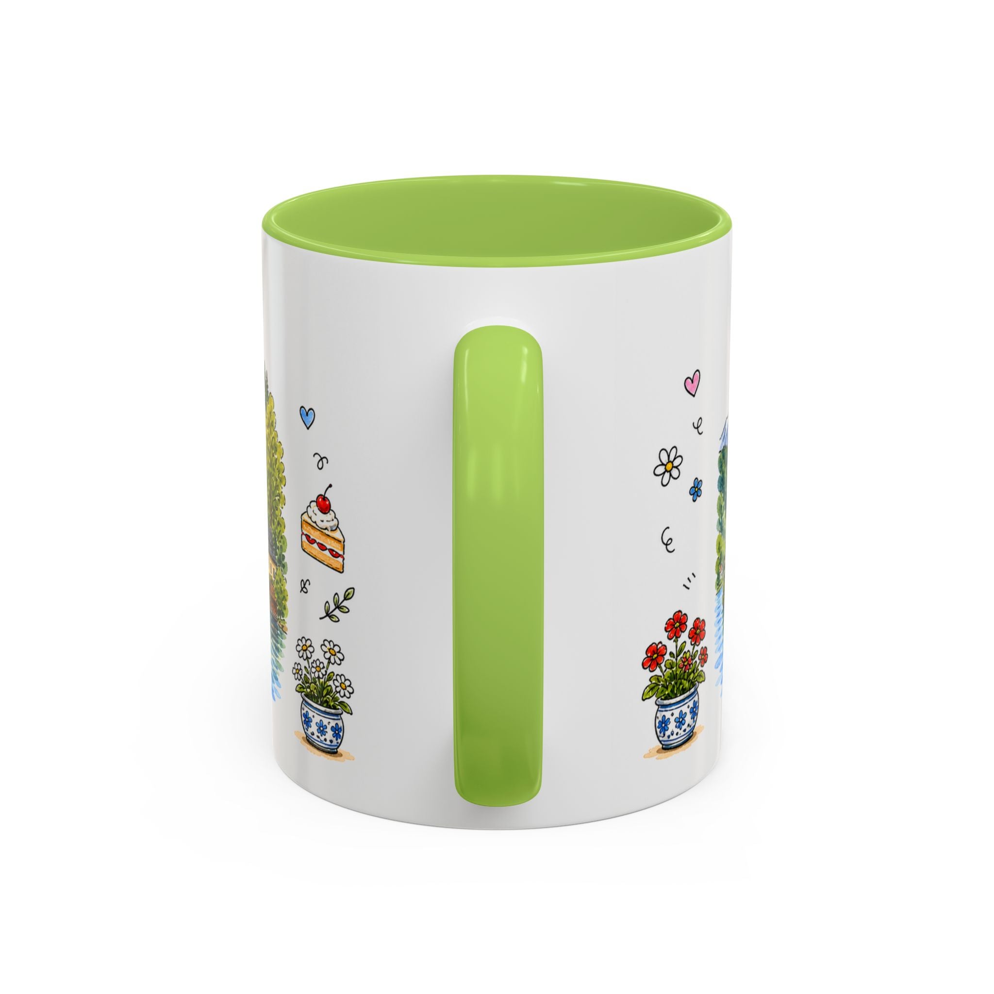 Bled Illustrated Travel Mug | Slovenia Souvenir Accent Coffee Mug | 11oz 15oz Ceramic Cup