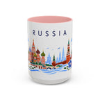 Russia Coffee Mug | Travel Souvenir Accent Mug | Place Gift Ceramic Cup 11oz 15oz