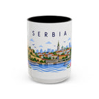Serbia Coffee Mug | Travel Souvenir Accent Mug | Place Gift Ceramic Cup 11oz 15oz