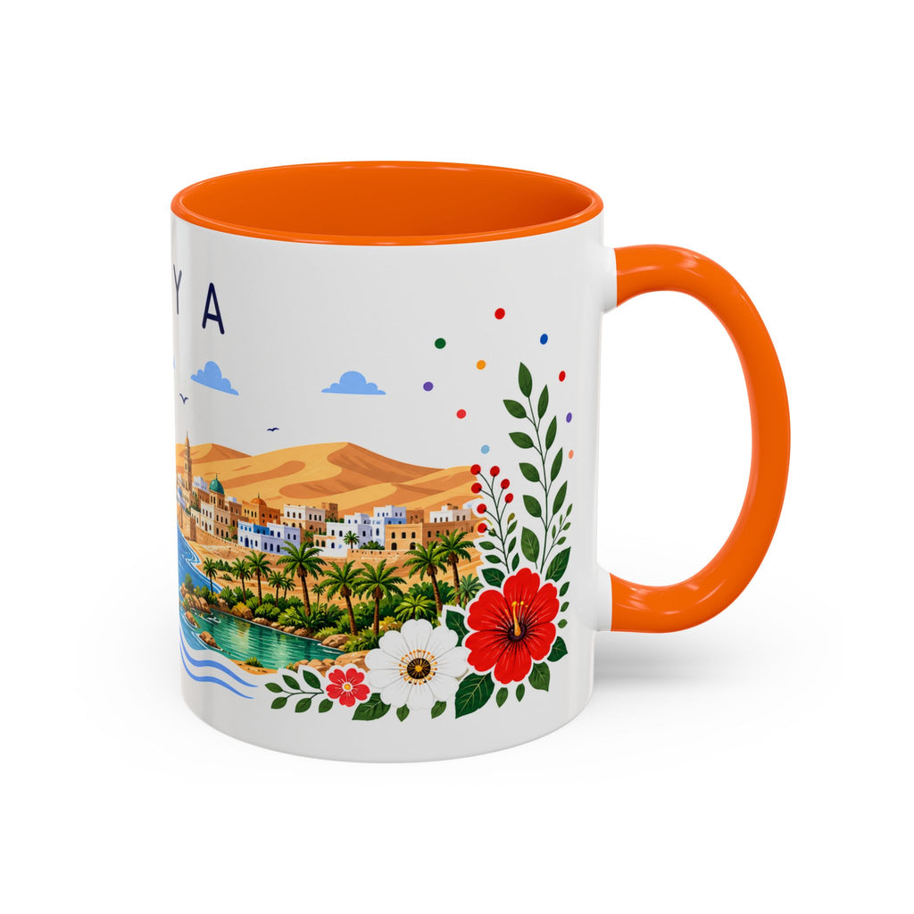 Libya Coffee Mug | Travel Souvenir Accent Mug | Place Gift Ceramic Cup 11oz 15oz