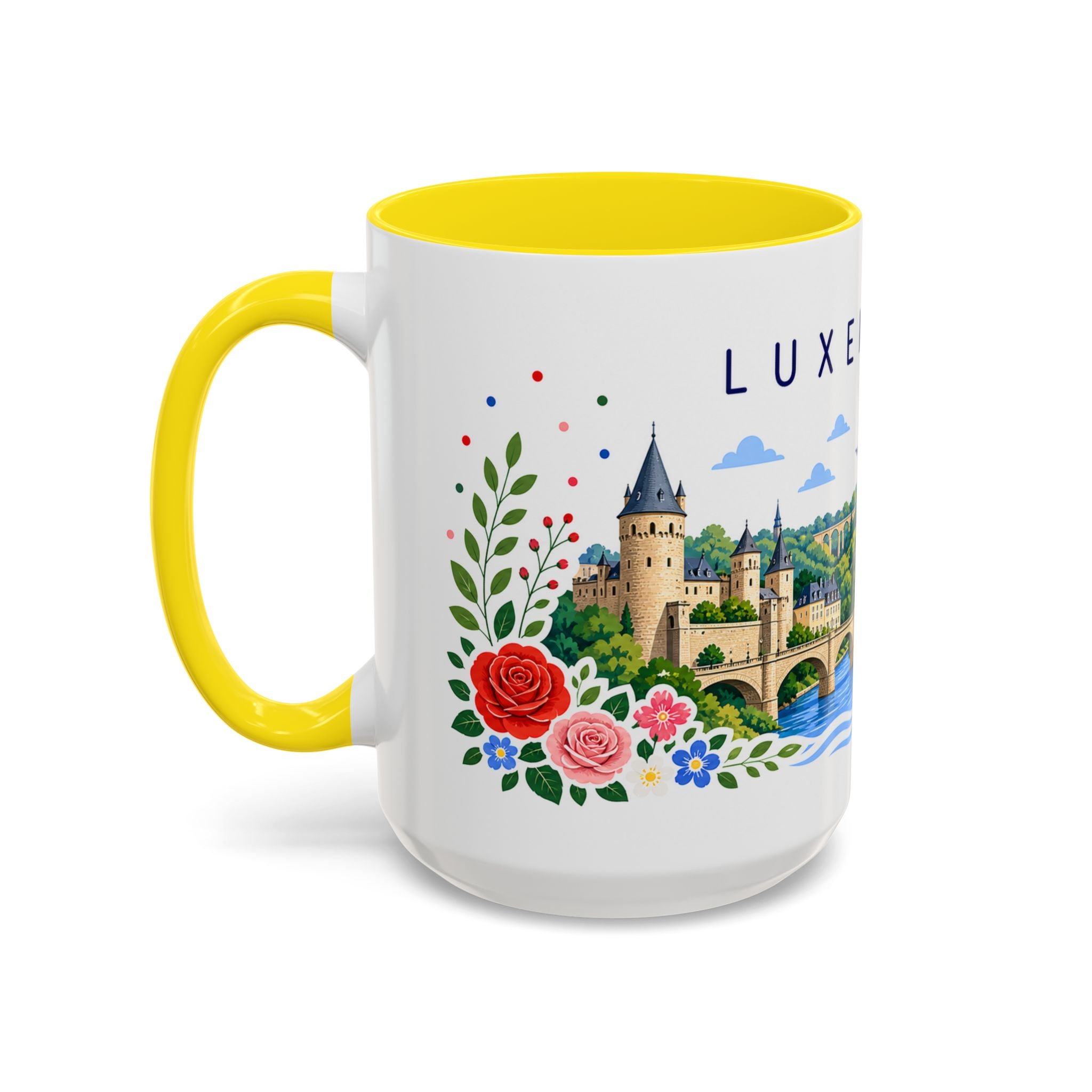 Luxembourg Coffee Mug | Travel Souvenir Accent Mug | Place Gift Ceramic Cup 11oz 15oz