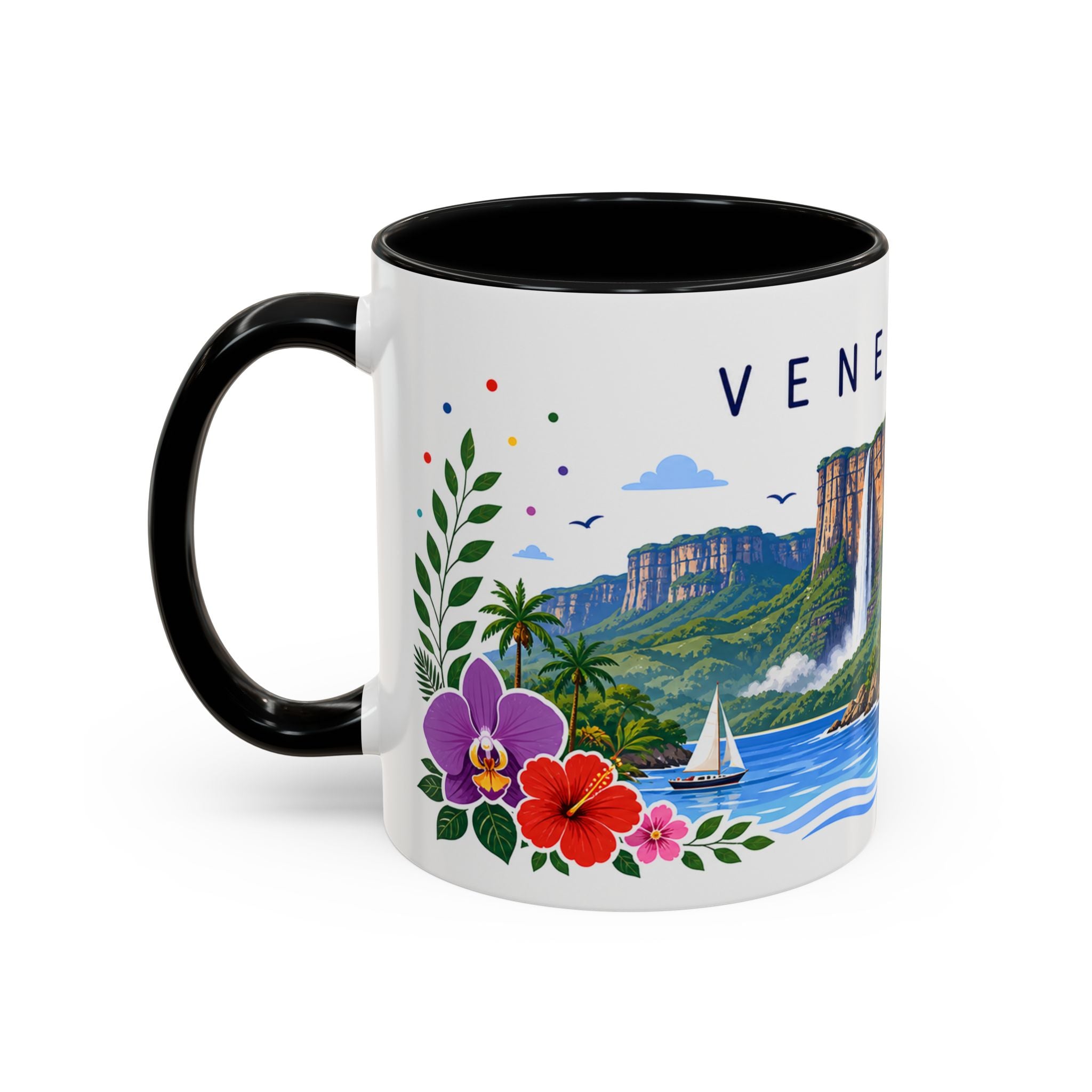Venezuela Coffee Mug | Travel Souvenir Accent Mug | Place Gift Ceramic Cup 11oz 15oz