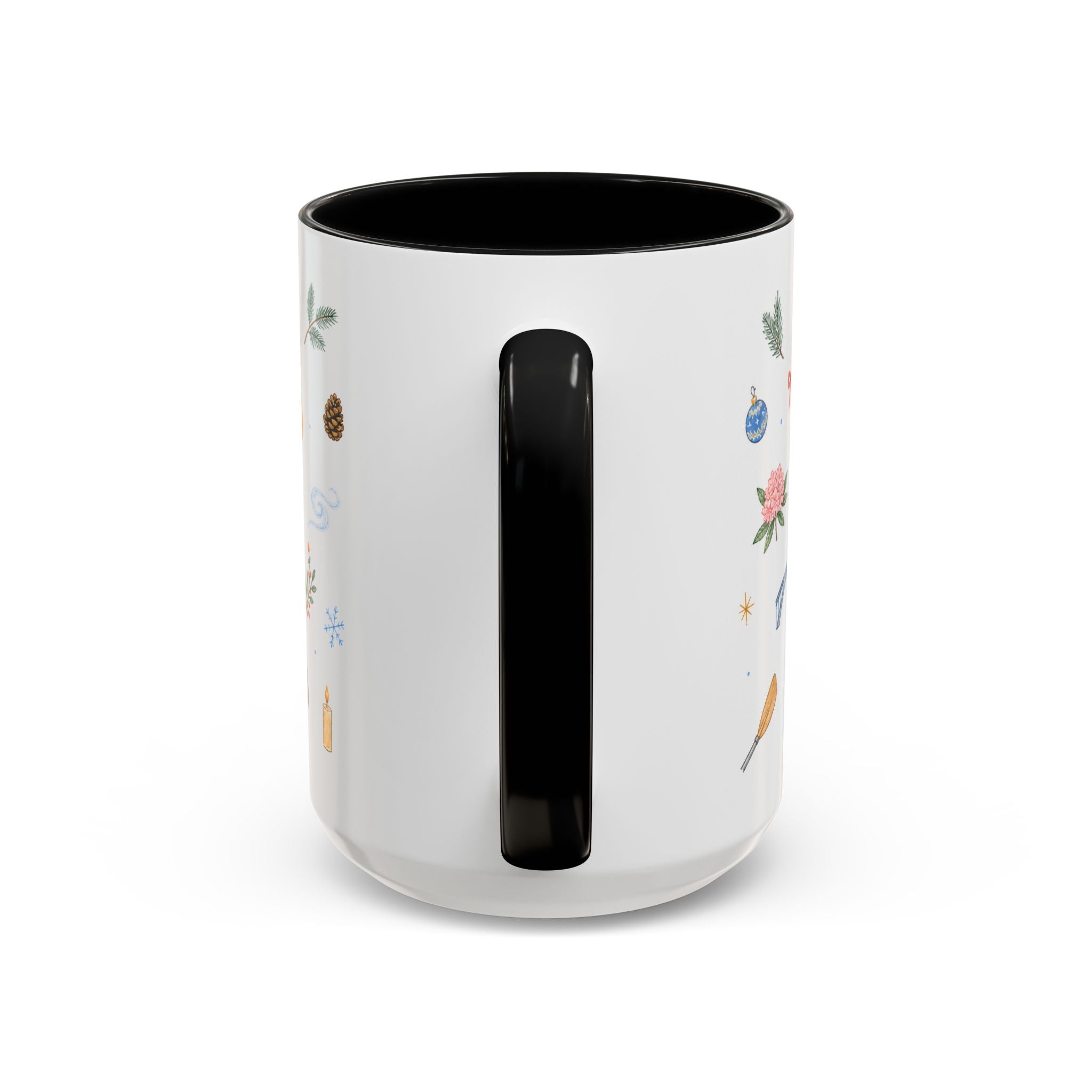 New River Gorge National Park Christmas Mug | Watercolor Travel Souvenir | Holiday Gift | Accent Ceramic Coffee Cup 11oz 15oz