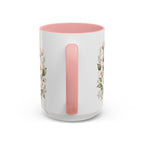 Delaware State Map Mug | Botanical Beach Accent Coffee Cup (11oz/15oz)