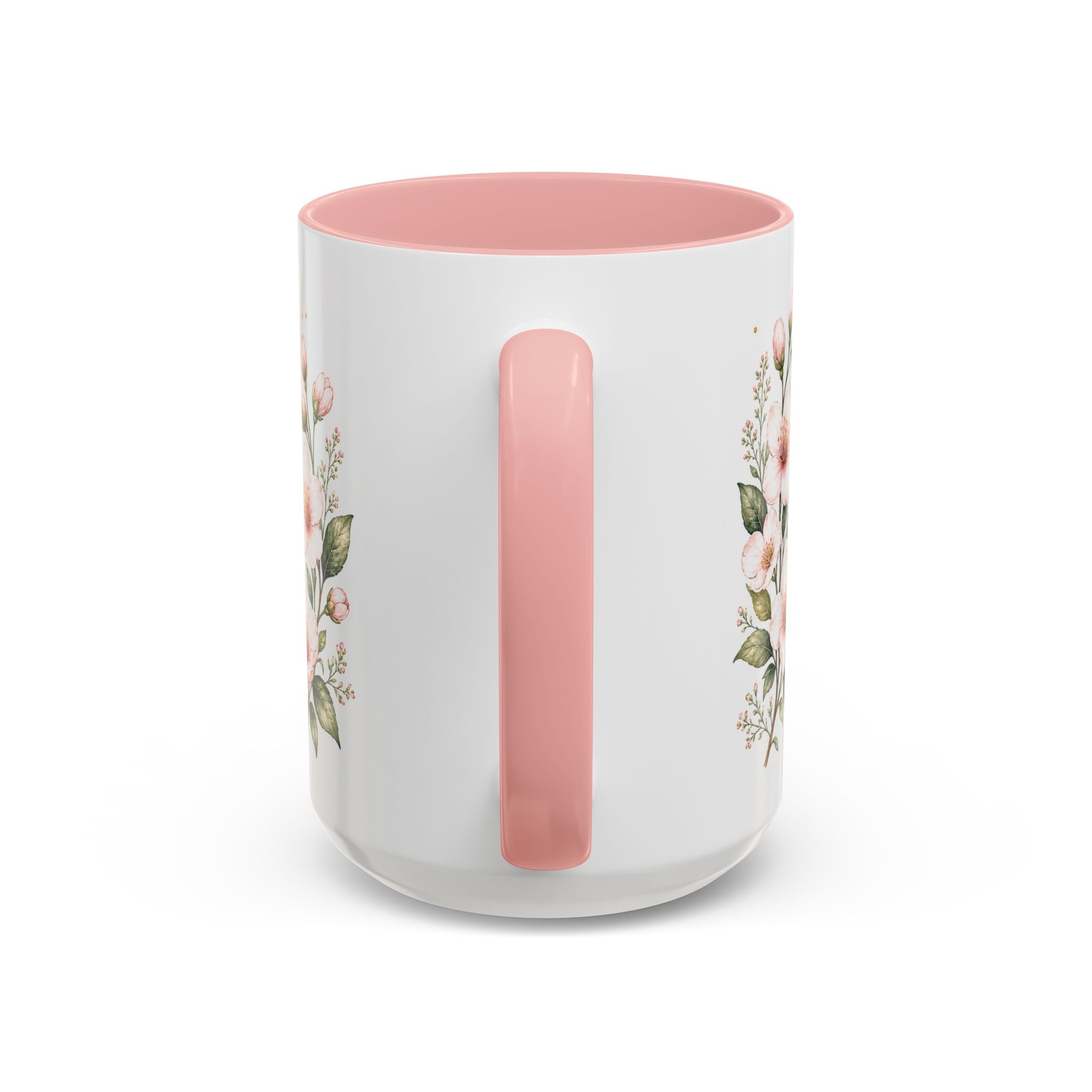 Delaware State Map Mug | Botanical Beach Accent Coffee Cup (11oz/15oz)