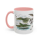 American Samoa National Park Coffee Mug | Pacific Island Rainforest Reef Gift | Accent Color Ceramic 11oz 15oz