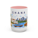 Ghana Coffee Mug | Travel Souvenir Accent Mug | Place Gift Ceramic Cup 11oz 15oz