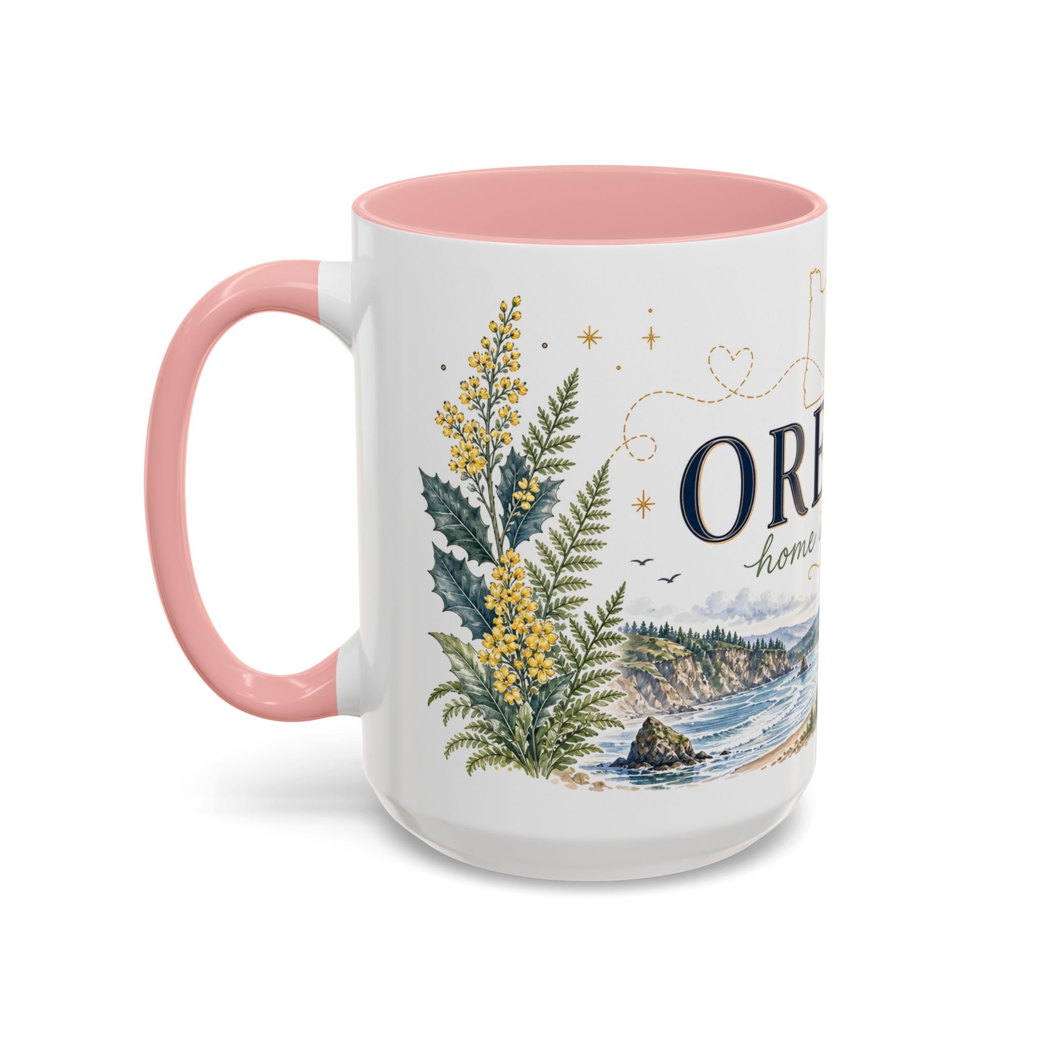 Oregon State Mug | Moving Away, Long Distance Friendship Gift | 11oz 15oz Accent Mug