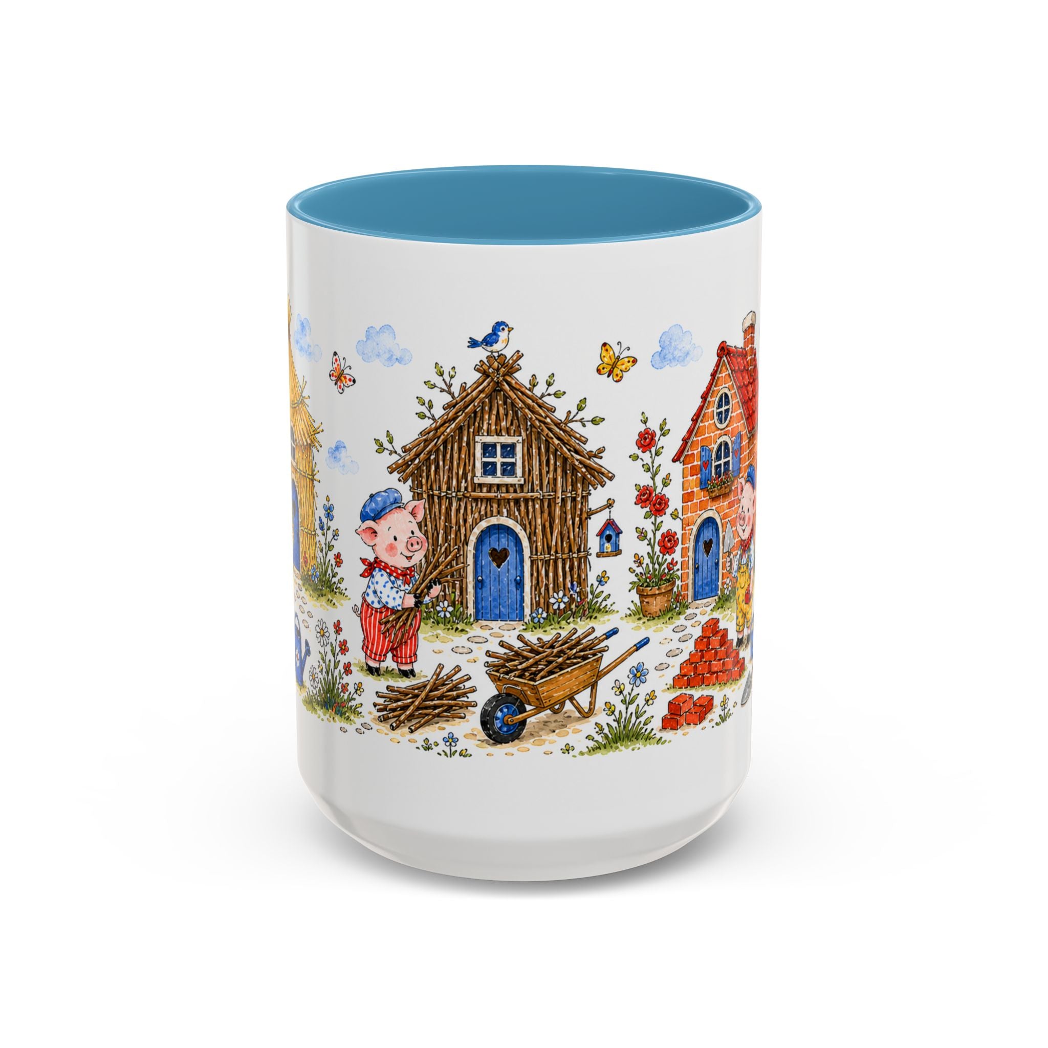 Three Little Pigs Mug | Storybook Fairy Tale Accent Coffee Mug | EveryLegend