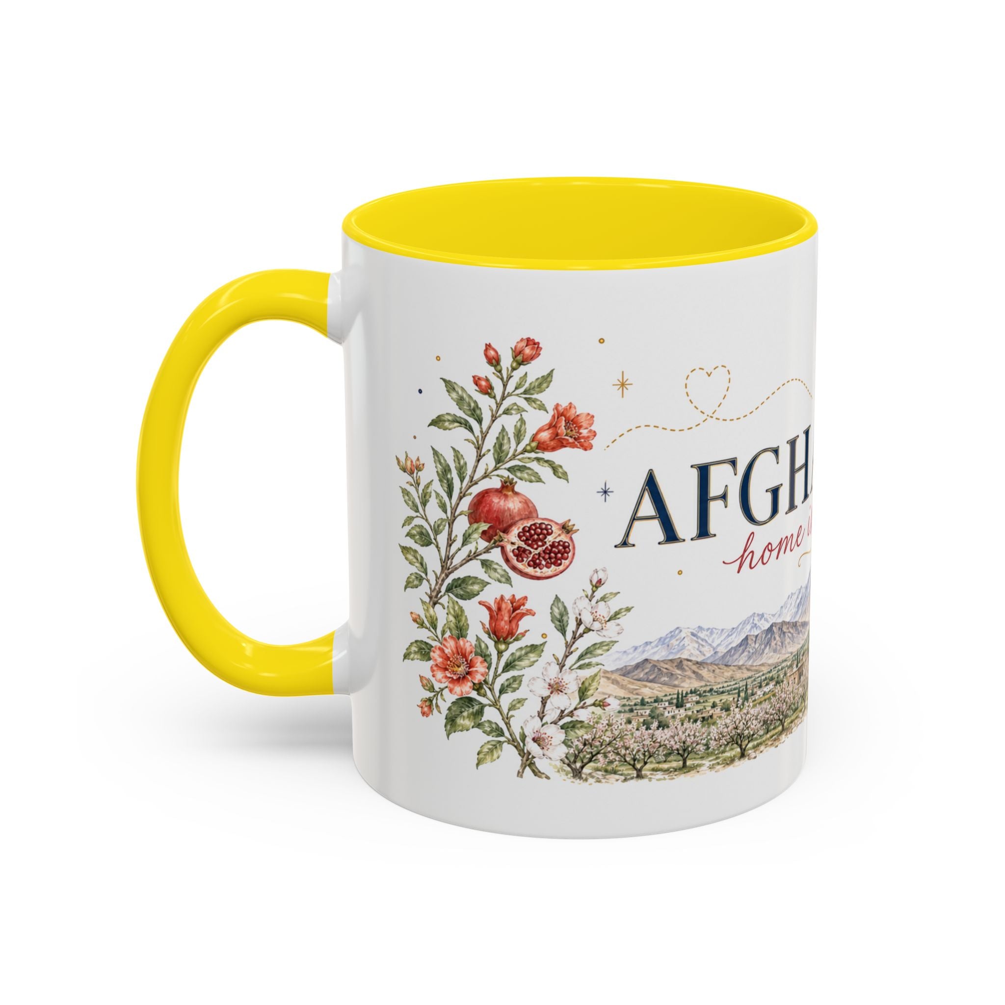 Afghanistan Home Country Mug | Moving Away Gift | Long Distance Friendship | 11 oz 15 oz Accent Mug