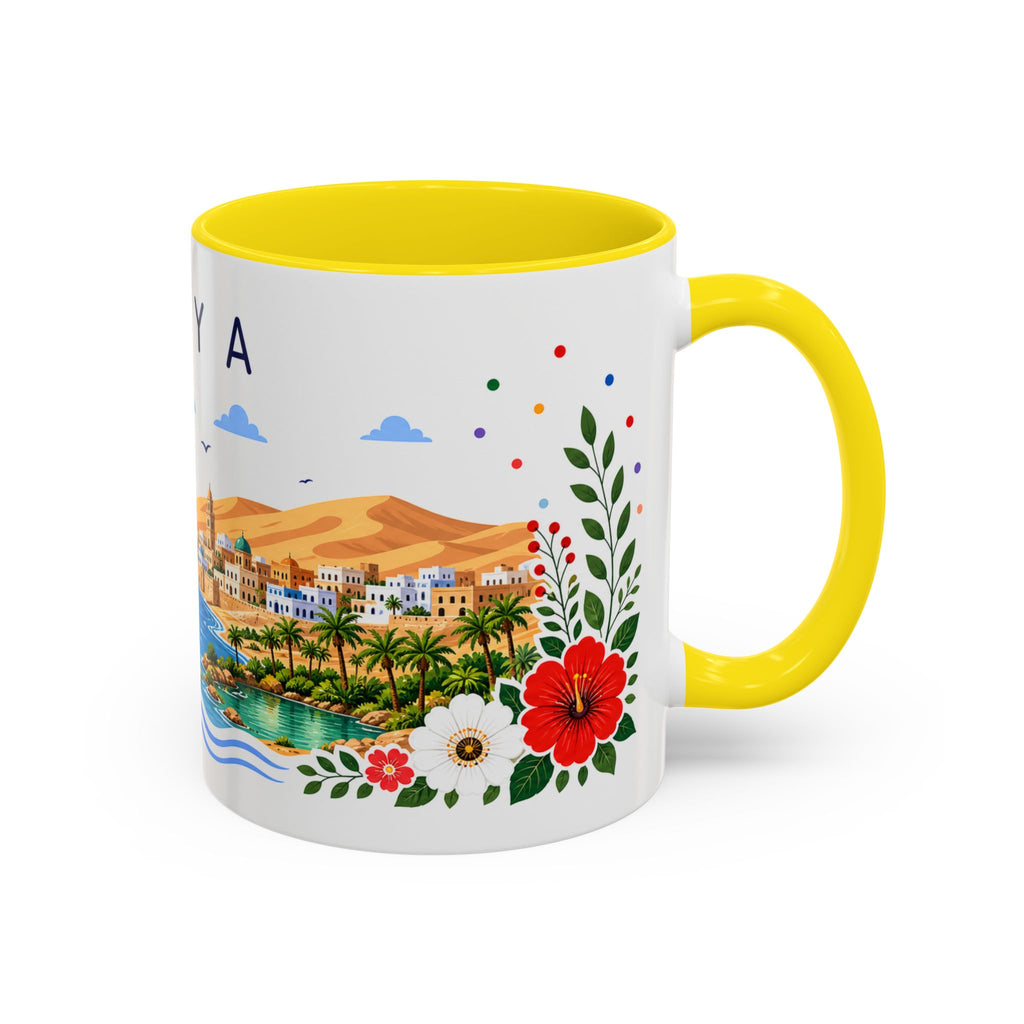 Libya Coffee Mug | Travel Souvenir Accent Mug | Place Gift Ceramic Cup 11oz 15oz