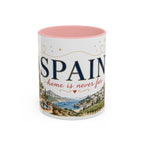 Spain Home Country Mug | Moving Away Gift | Long Distance Friendship | 11 oz 15 oz Accent Mug