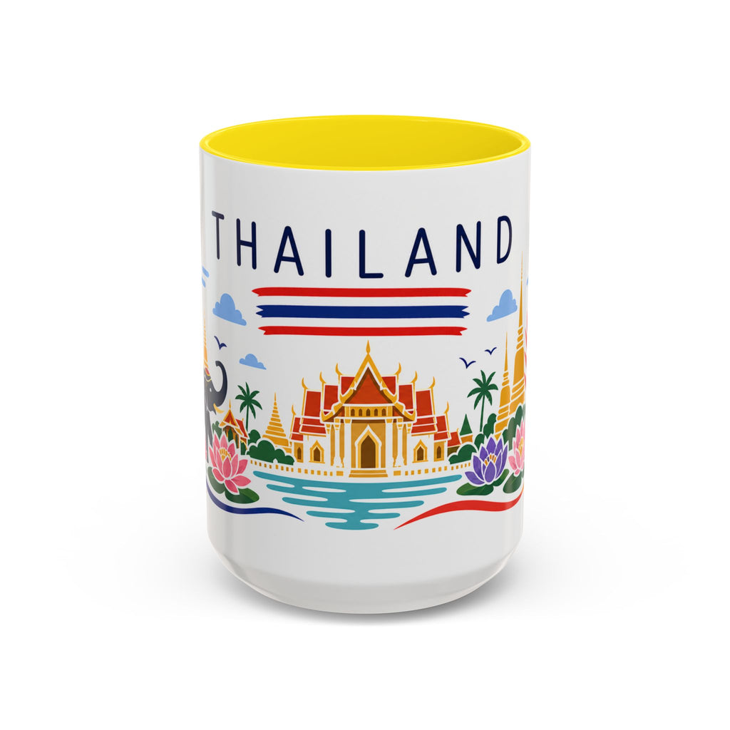 Thailand Coffee Mug | Travel Souvenir Accent Mug | Country Gift Ceramic Cup 11oz 15oz