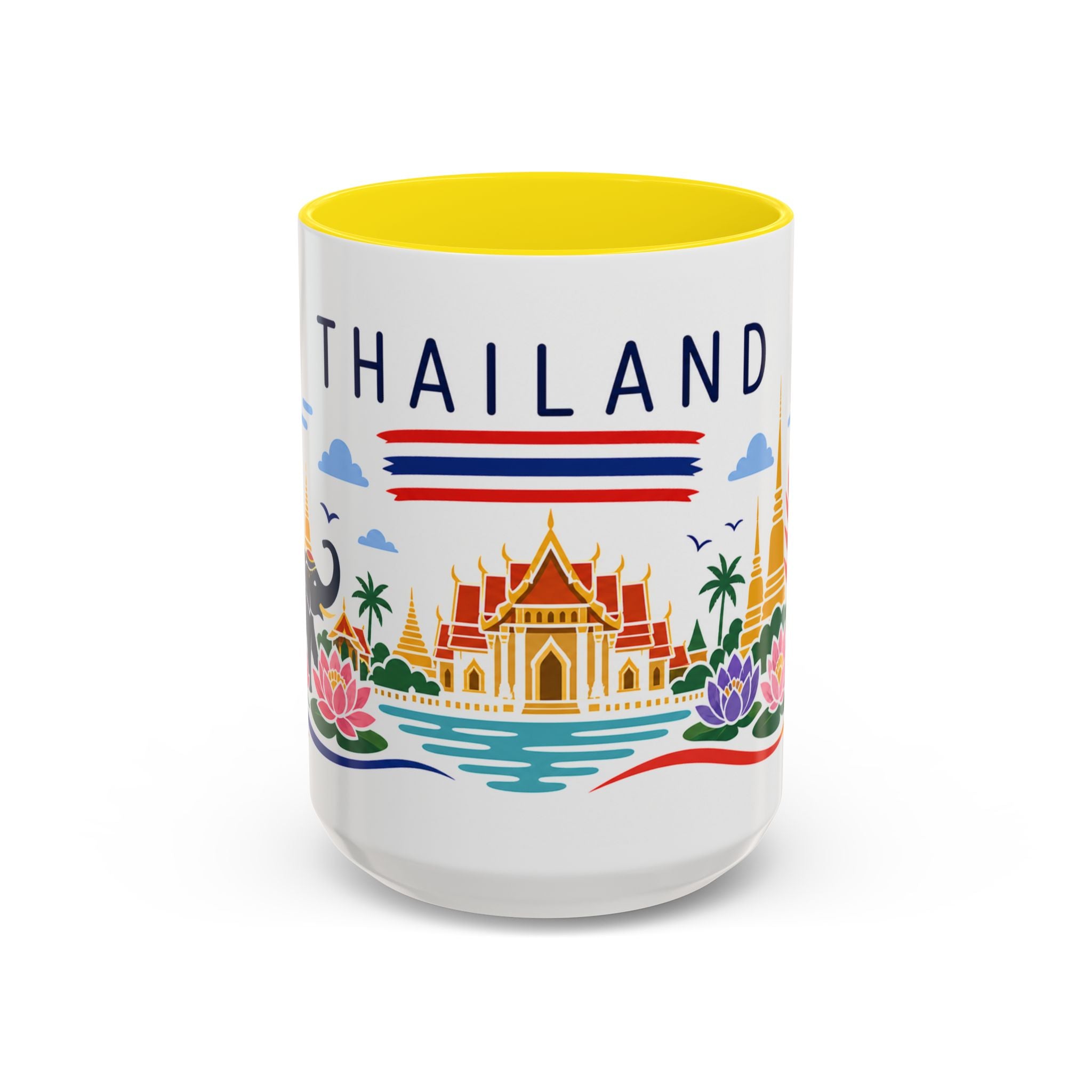 Thailand Coffee Mug | Travel Souvenir Accent Mug | Country Gift Ceramic Cup 11oz 15oz