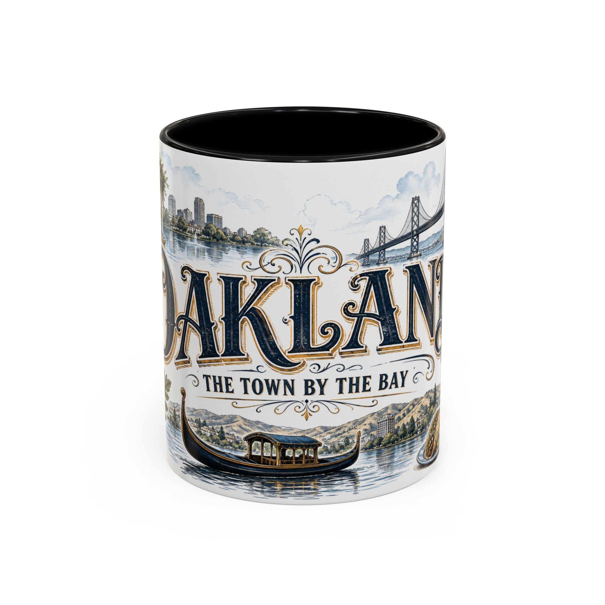 Oakland Coffee Mug | United States Travel Souvenir | Vintage Illustrated City Gift | 11 oz 15 oz Accent Mug