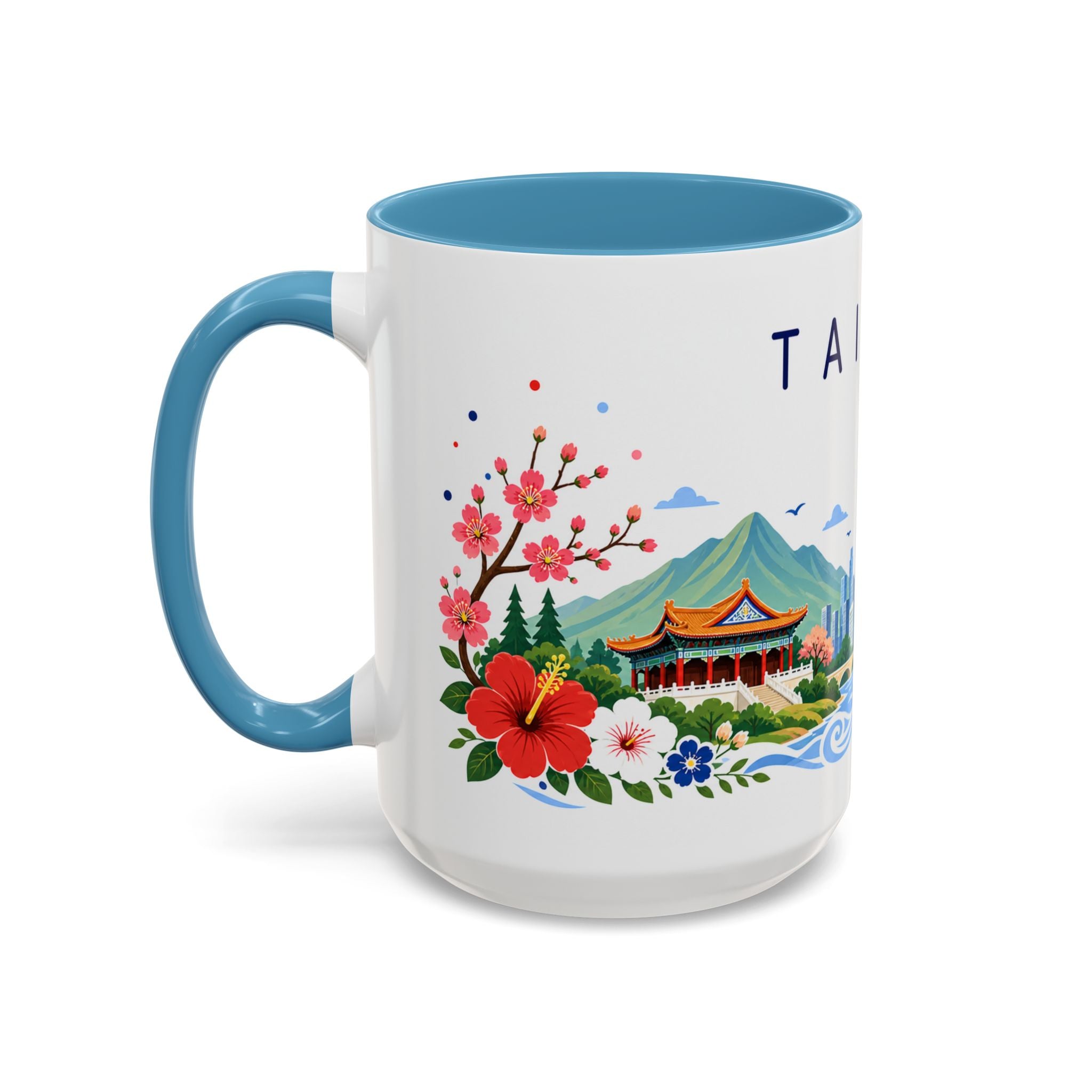 Taiwan Coffee Mug | Travel Souvenir Accent Mug | Place Gift Ceramic Cup 11oz 15oz