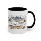 Big Bend National Park Coffee Mug | Texas Desert River Canyon Hiking Gift | Accent Color Ceramic 11oz 15oz