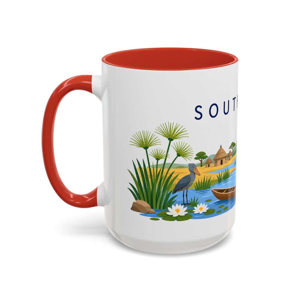 South Sudan Coffee Mug | Travel Souvenir Accent Mug | Country Gift Ceramic Cup 11oz 15oz